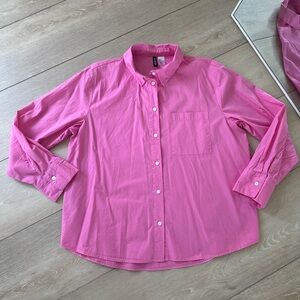 Pink Button-Up Shirt